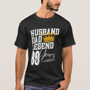T-shirt Hommes Papa Mari Légende 80 ans 80e anniversaire 8