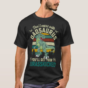 T-shirt Hommes Papa Rex Saurus Dinosaures Famille Correspo