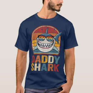 T-shirt Hommes Papa SharkRetro Pajamas Père Jour Cadeaux P