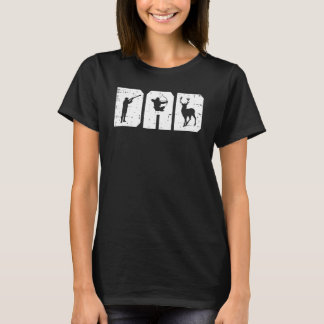 T-shirt Hommes Papa Tirant Tir À L'Archer Cerf Chasse À La