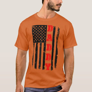 T-shirt Hommes Patriotique American Daddy Père Day T Père