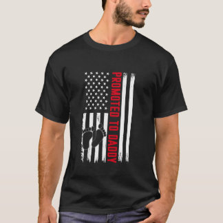 T-shirt Hommes Patriotiques Promus À Daddy Est 2024 Premie