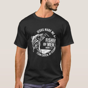 T-shirt Hommes pêchant pêcheur chrétien Fête des pères