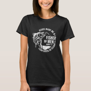 T-shirt Hommes pêchant un pêcheur chrétien Fête des pères