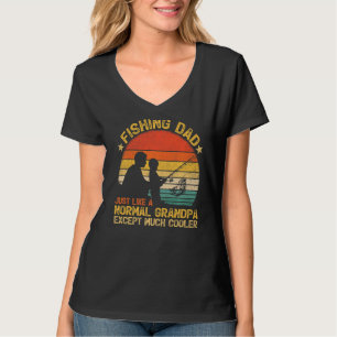T-shirt Hommes Pêche Vintage Papa Comme Un Grand-Père Norm