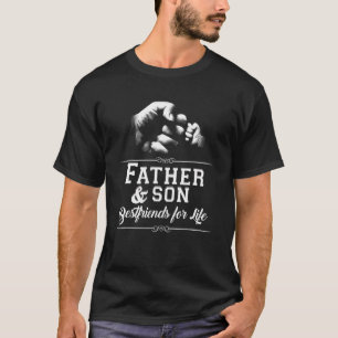 T-shirt Hommes Père Fils Amis Fist Bump Papa's Da