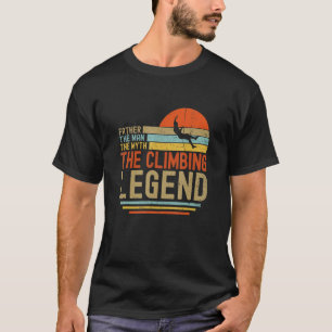 T-shirt Hommes Père L'Homme Le Mythe L'Escalade Légende B