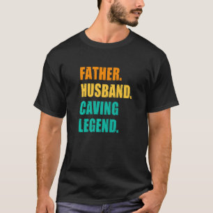 T-shirt Hommes Père Mari Grossesse Légende Spéléologie Spe