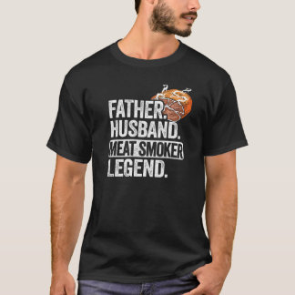 T-shirt Hommes Père Mari Viande Fumeur Légende Brisket Pap