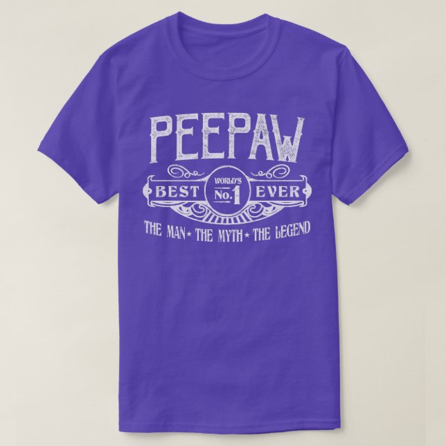 T-shirt Hommes Personnalisé Peepaw Meilleur Non  (Design devant)
