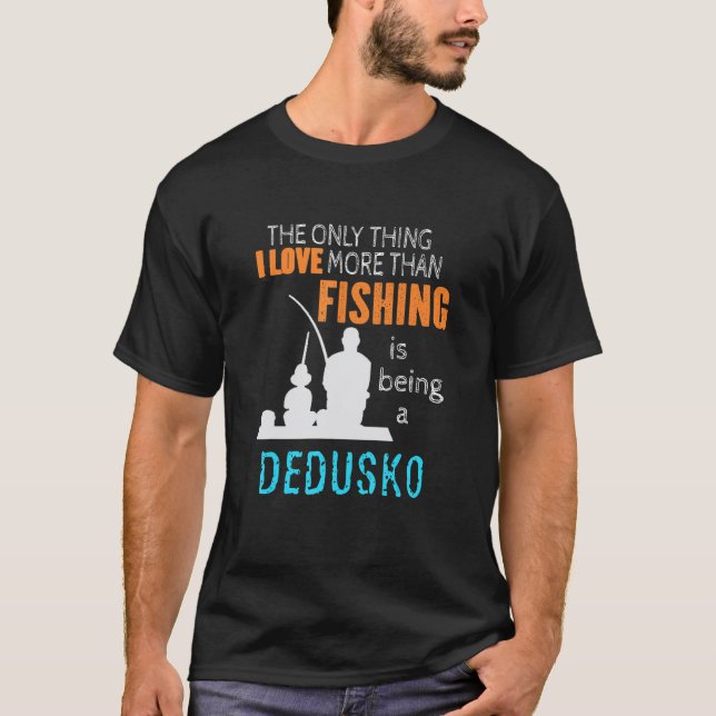 T-shirt Hommes Plus Que Amour Pêche Dedusko Slovaque Gran (Devant)