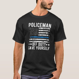 T-shirt Hommes Policiers Retraités Police Hors Service Éco