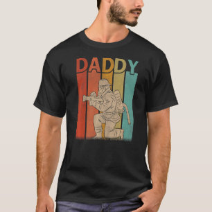 T-shirt Hommes Pompier Retro Style Vintage Papa Graphic