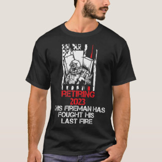 T-shirt Hommes pompiers à la retraite 2023 Pompiers à la r