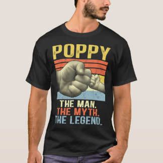 T-shirt Hommes Poppy Homme Mythe Légende Pour Hommes Papa 