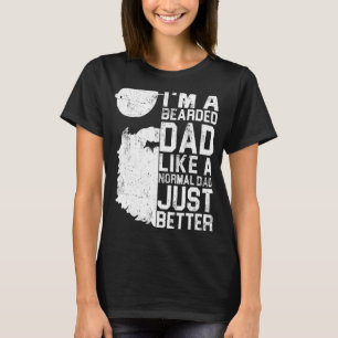 T-shirt Hommes Porté Papa Beard Humour Fête des pères 1