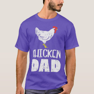T-shirt Hommes Poulet Papa Agricole Animaux de ferme Vie A
