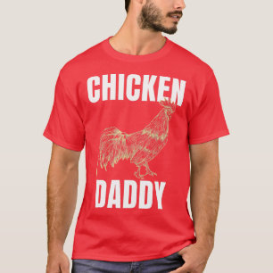 T-shirt Hommes Poulet Papa Drôle Producteur De Poulet Poul