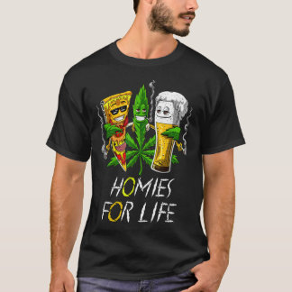 T-shirt Hommes pour la vie Bière et les bourgeons de mauva