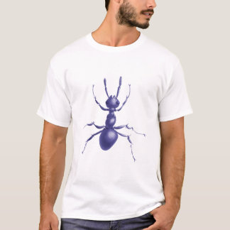 T-shirt Hommes pourpres tirés de fourmi