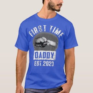 T-shirt Hommes Première Fier Papa Nouveau Papa Est 2023 Fa