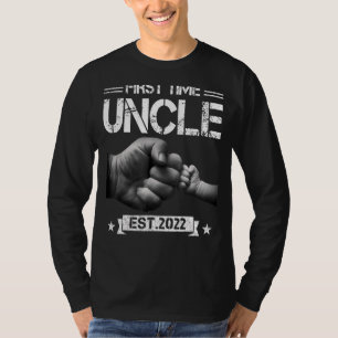 T-shirt Hommes Première Fois Oncle 2022 Pour Promu À Oncle