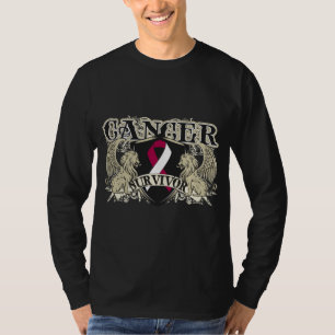 T-shirt Hommes principaux de survivant de Cancer de cou
