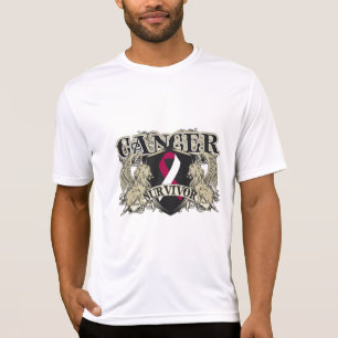 T-shirt Hommes principaux de survivant de Cancer de cou