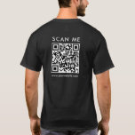 T-shirt Hommes professionnels QR Code Balayer-moi Retour I<br><div class="desc">Scan Me Business QR Code Website Url Info Modèle personnalisé Mens Modern Black Back Imprimer T-Shirt noir basique. Commandez à partir des tailles Adulte S, M, L, XL, 2XL, 3XL ou commandez plusieurs tailles. Vous Pouvez Choisir Votre Belle Couleur De Noir, Cuir Au Charbon, Brown, Bleu Marine, Bleu Royal Profond,...</div>