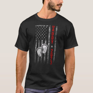 T-shirt Hommes Promus À Daddy 2023 Drapeau Américain Nouve