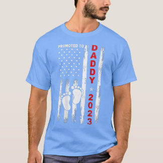T-shirt Hommes Promus À Daddy 2023 Drapeau Américain Nouve