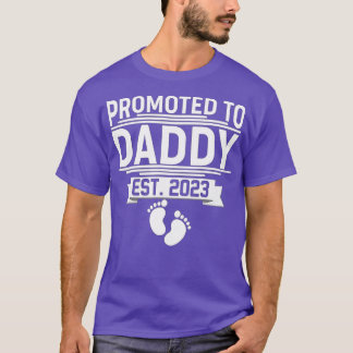 T-shirt Hommes Promus À Daddy 2023 Première Fête des pères