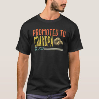 T-shirt Hommes Promus À Grand-Père 2022 Pour Nouveau Papa
