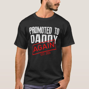 T-shirt Hommes promus à nouveau papa 2024 Père Grossesse
