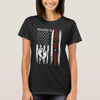 T-shirt Hommes Promus À Pap Pap 2022 American Flag Père