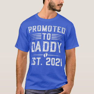 T-shirt Hommes Promus À Papa 2021 Premier Père Pour