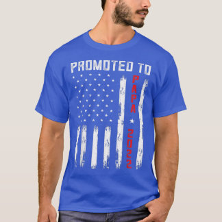 T-shirt Hommes Promus À Papa, Drapeau Américain Grossesse 
