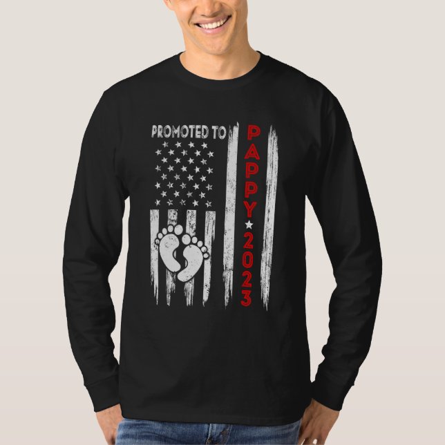 T-shirt Hommes promus à Pappy 2023 le père du drapeau amér (Devant)