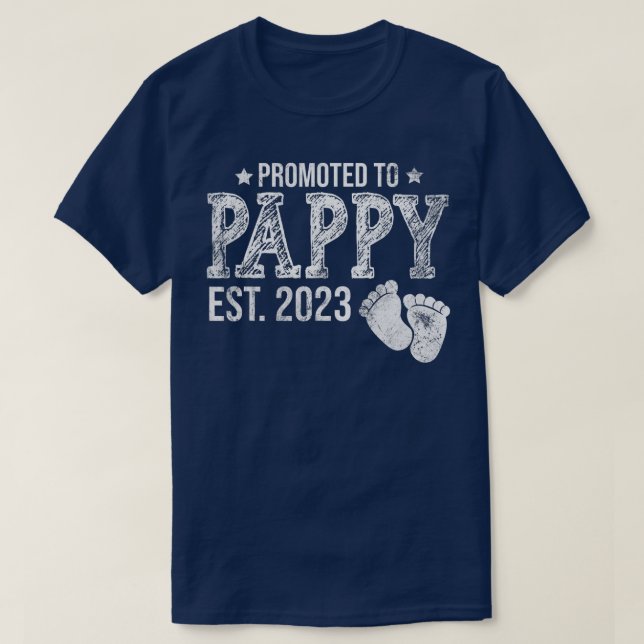 T-shirt Hommes Promus À Pappy Est 2023 Grossesse (Design devant)