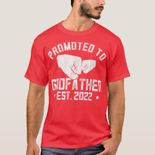 T-shirt Hommes Promus À Parrain 2022, Grossesse Announ