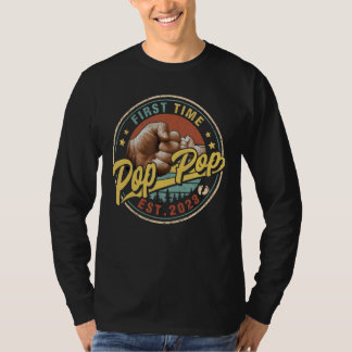 T-shirt Hommes Promus À Pop Pop Pop 2023 Pour Nouveau Papa