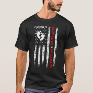 T-shirt Hommes Promus À Pops 2023 Fête des pères Drapeau U