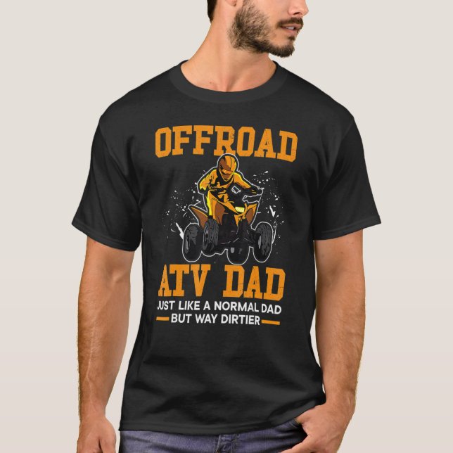 T-shirt Hommes Quad Papa Atv Papa Papa Daddy Offroitant De (Devant)