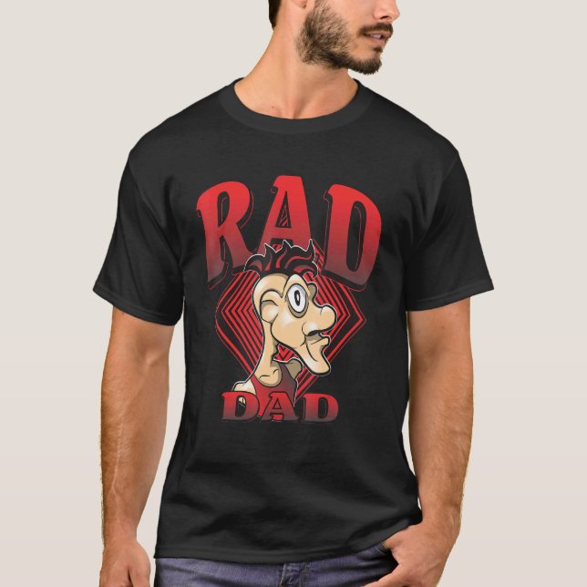 T-shirt Hommes Rad Papa Classique 90s Best Papa Papa Papa  (Devant)