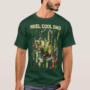 T-shirt Hommes Reel Cool Papa Pêche Grand-père Camouflage