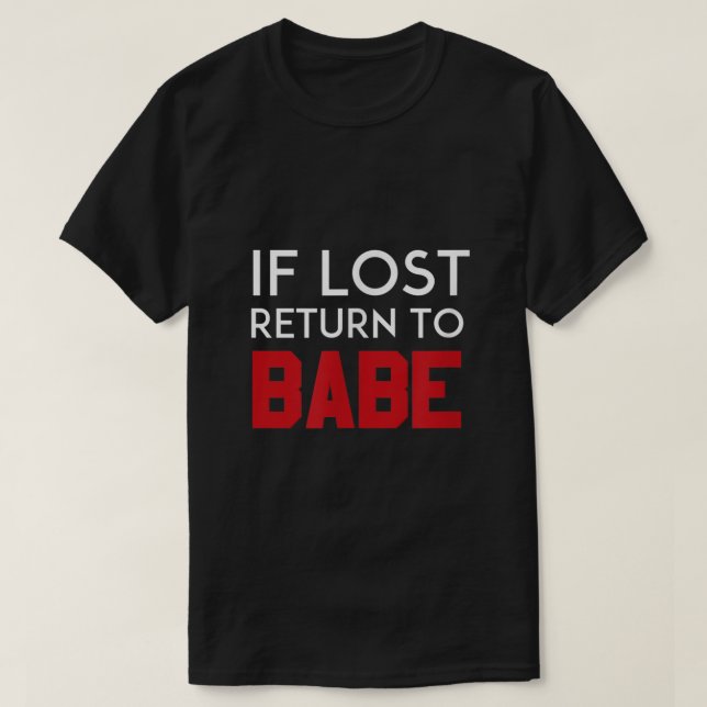 T-shirt Hommes Retour à Babe Matching Couple Shirts Son an (Design devant)