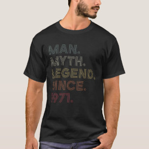 T-shirt Hommes Retro Couleur Homme Mythe Légende depuis 19