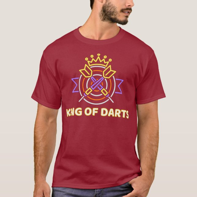 T-shirt Hommes Roi des fléchettes fléchettes fléchettes fl (Devant)