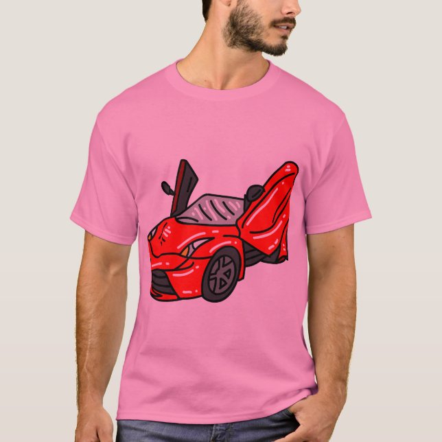 T-shirt Hommes rouges (Devant)