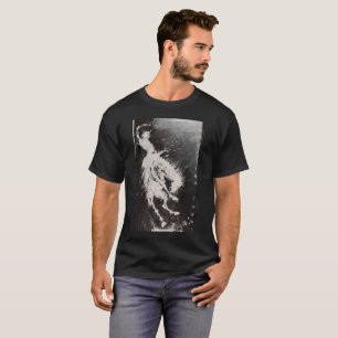 T-shirt Hommes rugueux et cheval s'opposant turbulent